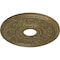 Ekena Millwork Genevieve Medallion (Canopies up to 3 1/2"), 16 1/8"OD x 3 1/2"ID x 7/8"P, Mississippi Mud Crackle CM16GNMMC - alternate 2